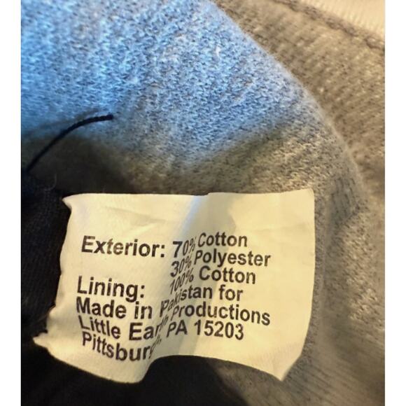 Littlearth NFL Pittsburgh Steelers Gray Hoodie Purse Sweatshirt Tote Bag - Picture 5 of 6